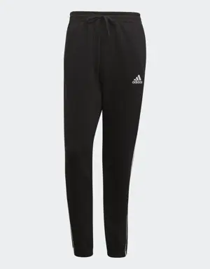 Essentials Fleece Tapered Elastic Cuff 3-Stripes Pants