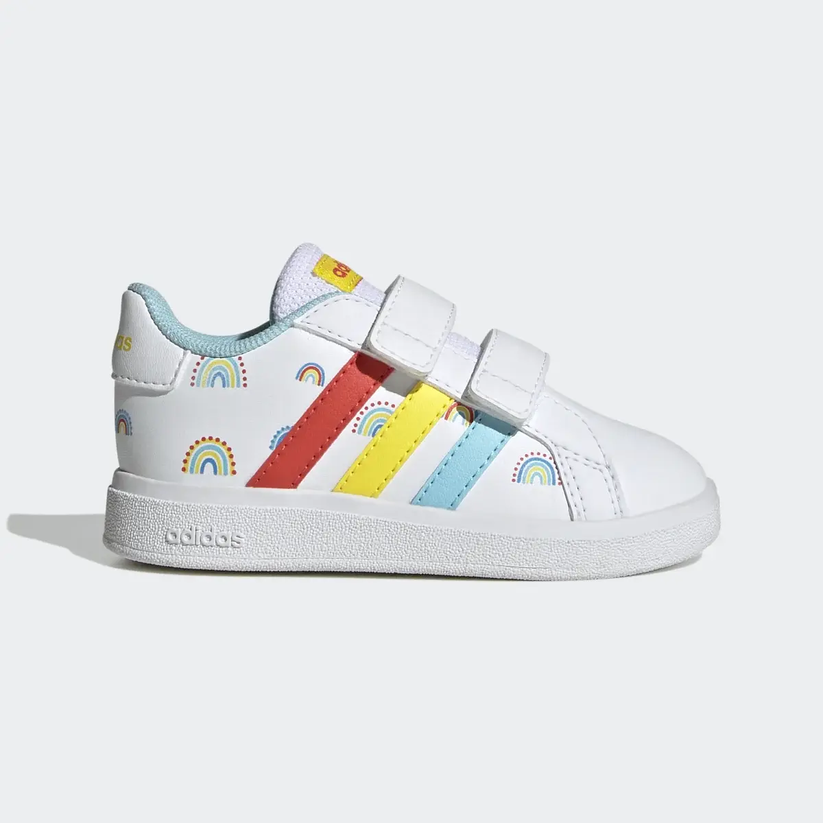Adidas Grand Court Two-Strap Hook-and-Loop Shoes. 2