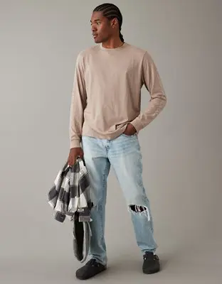 American Eagle Super Soft Long-Sleeve Graphic T-Shirt. 1 American Eagle Super Soft Long-Sleeve Graphic T-Shirt. 1