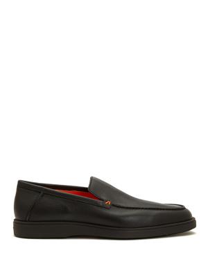 Siyah Erkek Deri Loafer