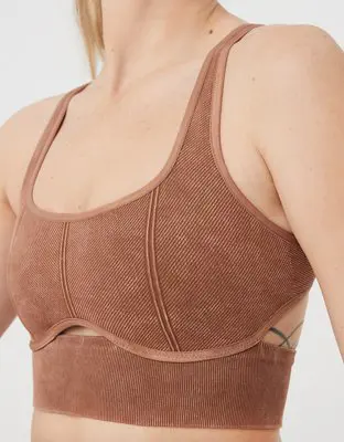 American Eagle By Aerie Seamless Cut Out Sports Bra. 1