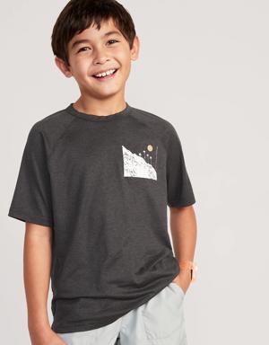 Old Navy Cloud 94 Soft Go-Dry Cool Graphic Performance T-Shirt for Boys black