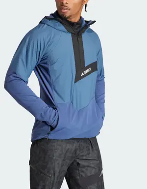 Adidas Giacca Techrock Ultralight 1/2-Zip Hooded Fleece