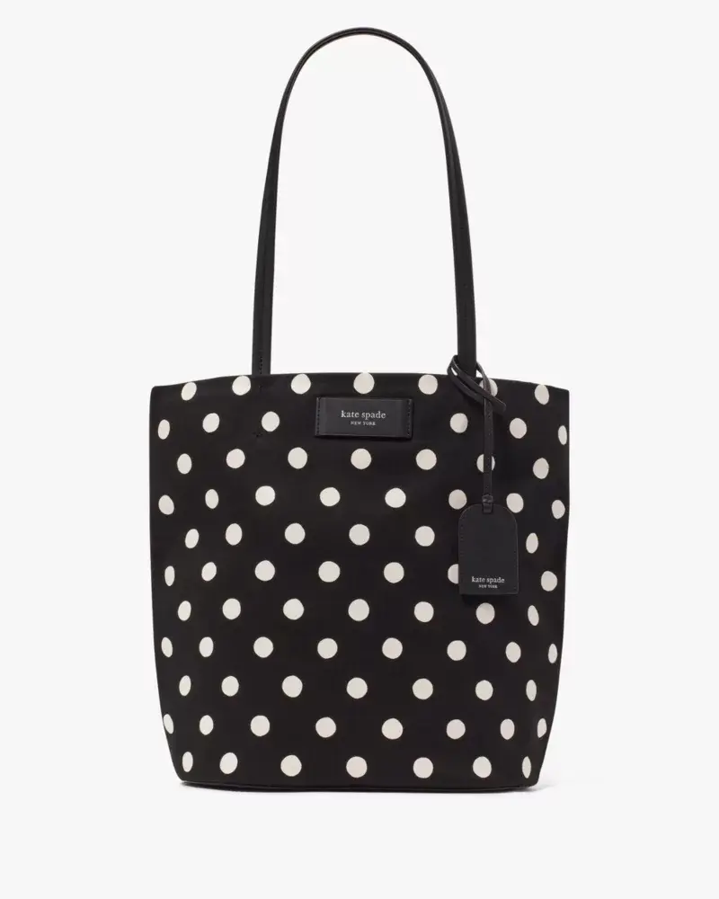 Kate Spade On Purpose Sunshine Dot Printed Canvas Large Tote. 1