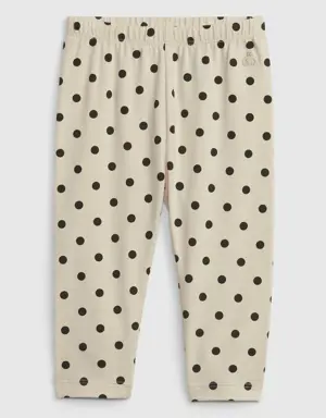 Baby Organic Cotton Mix and Match Print Leggings beige