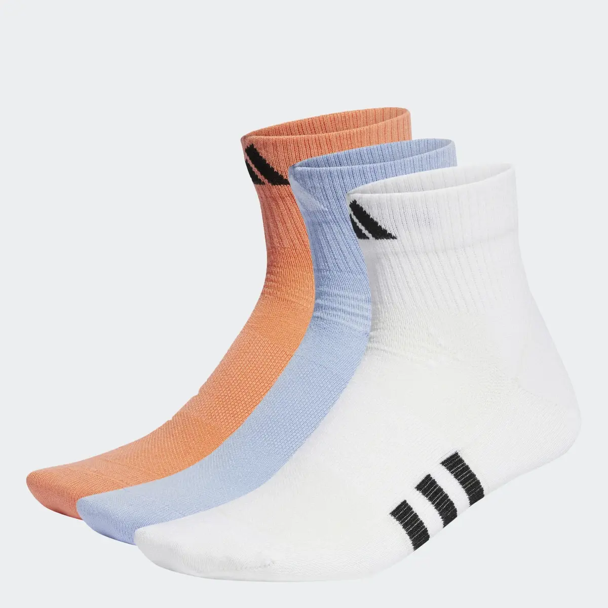 Adidas Performance Light Mid-Cut Socks 3 Pairs. 1