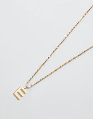 Gold Dainty Initial Necklace multi