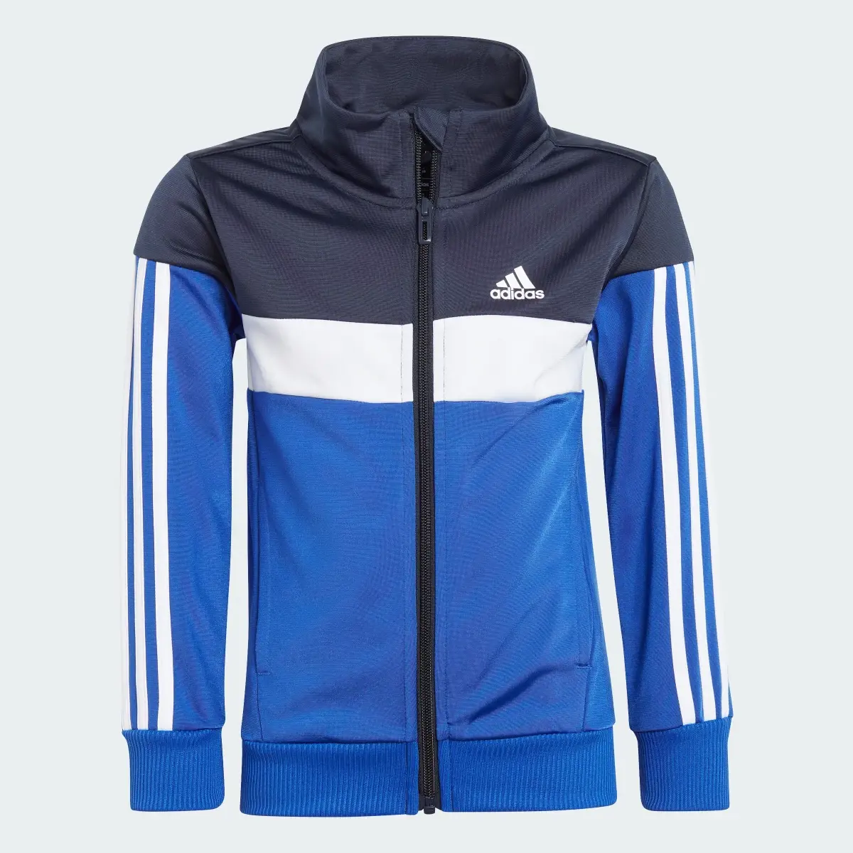 Adidas Tiberio 3-Stripes Colorblock Shiny Track Suit Kids. 2