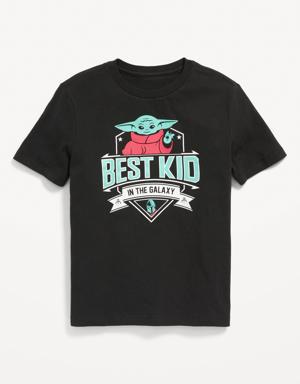 Matching Star Wars: The Mandalorian™ The Child Gender-Neutral T-Shirt for Kids black