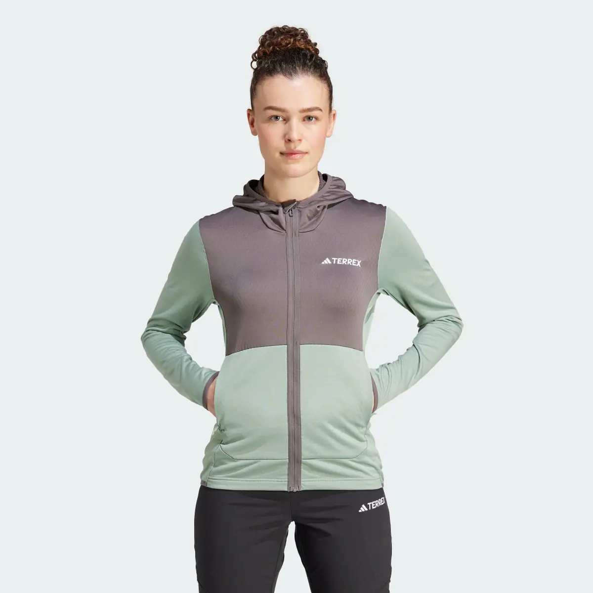 Adidas GIACCA TERREX XPERIOR LIGHT FLEECE HOODED. 2