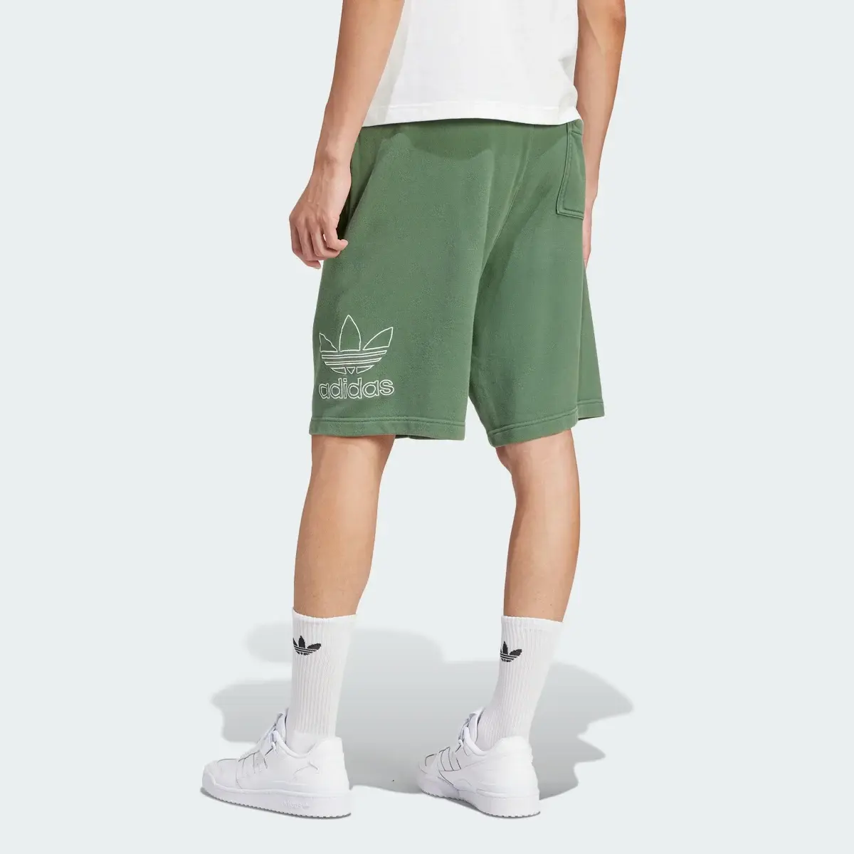 Adidas Adicolor Outline Trefoil Shorts. 2