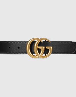 Children's leather Double G belt