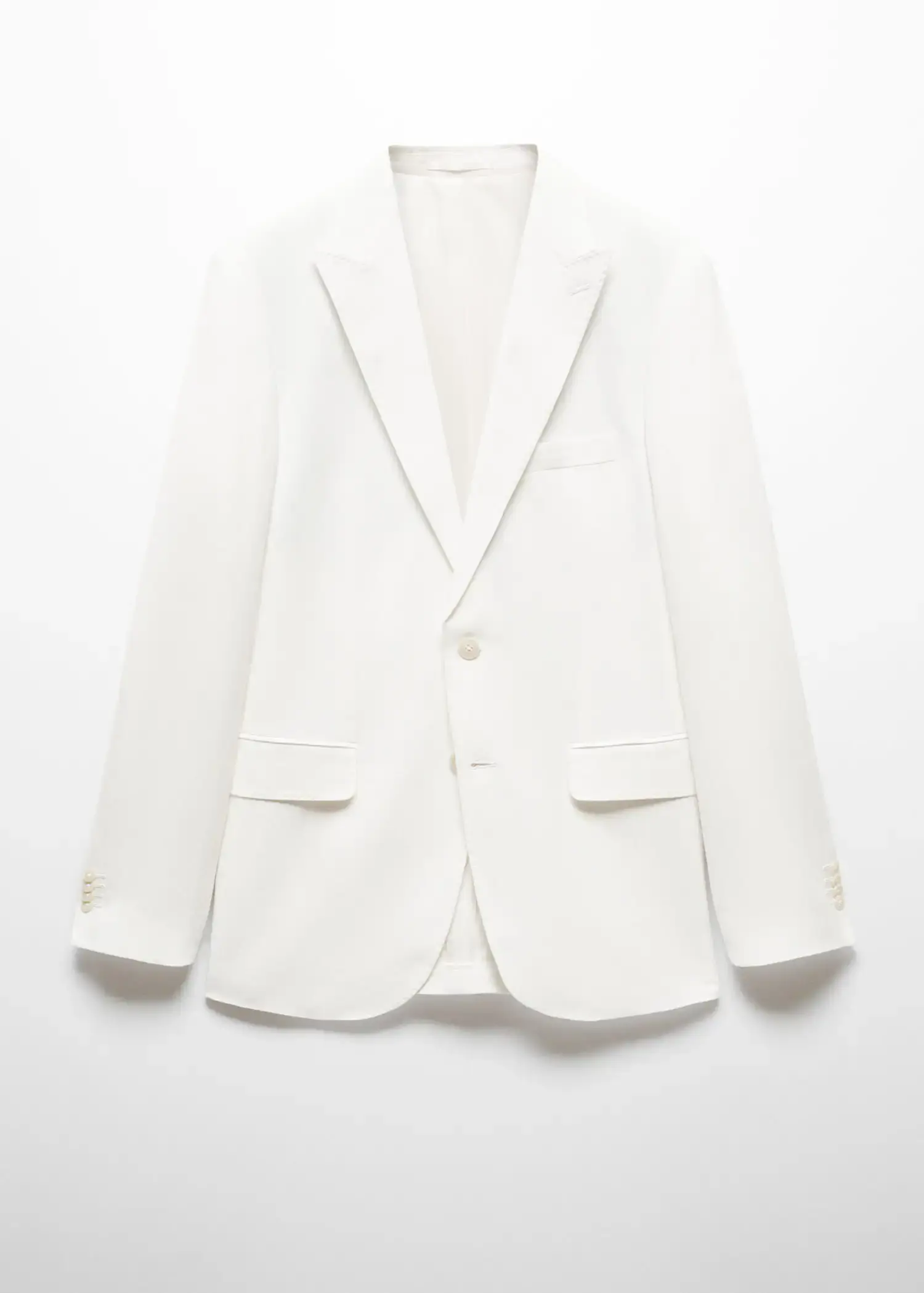 Mango Slim fit linen and cotton suit jacket. 1