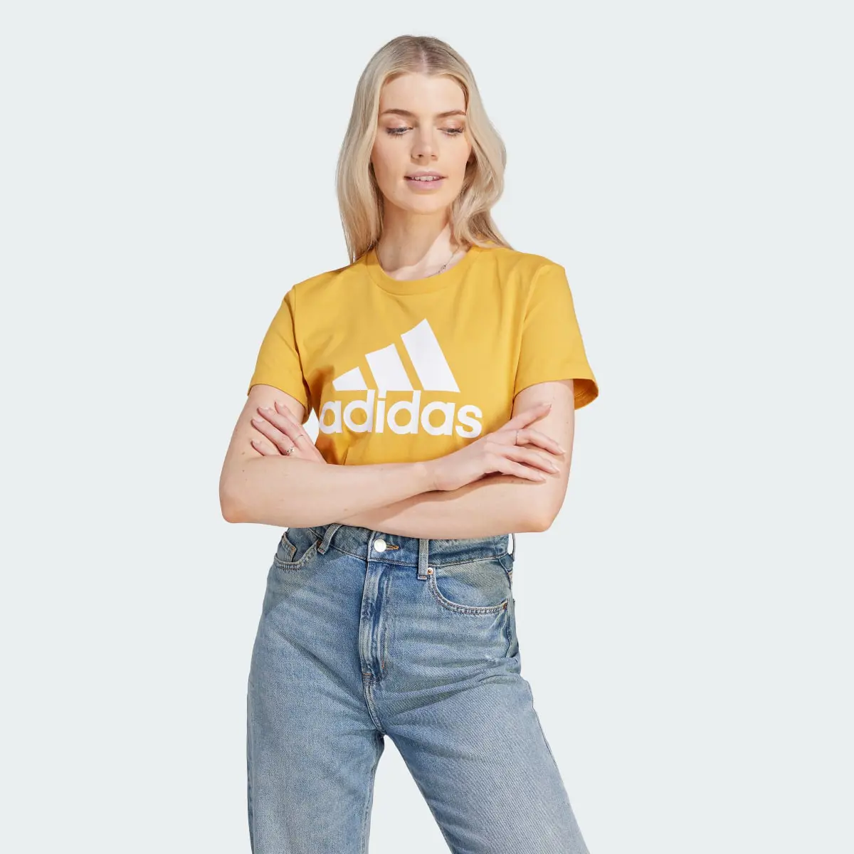 Adidas Essentials Logo Tee. 2