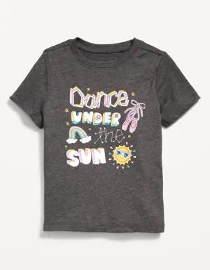 Short-Sleeve Graphic T-Shirt for Toddler Girls gray