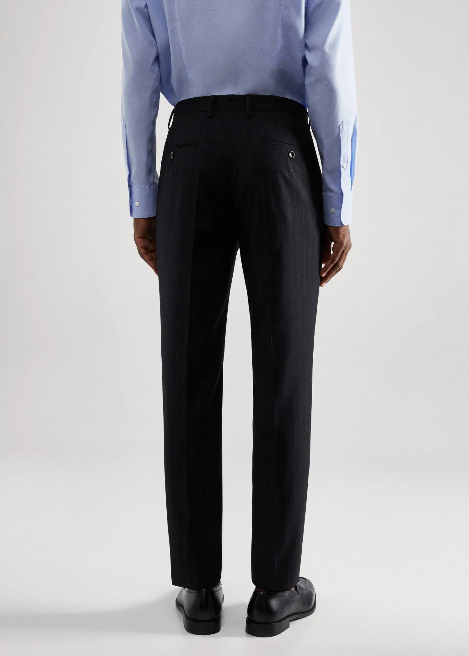 Mango Stretch fabric slim-fit suit pants. 3
