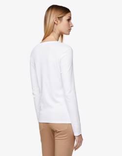 Long sleeve pure cotton t-shirt