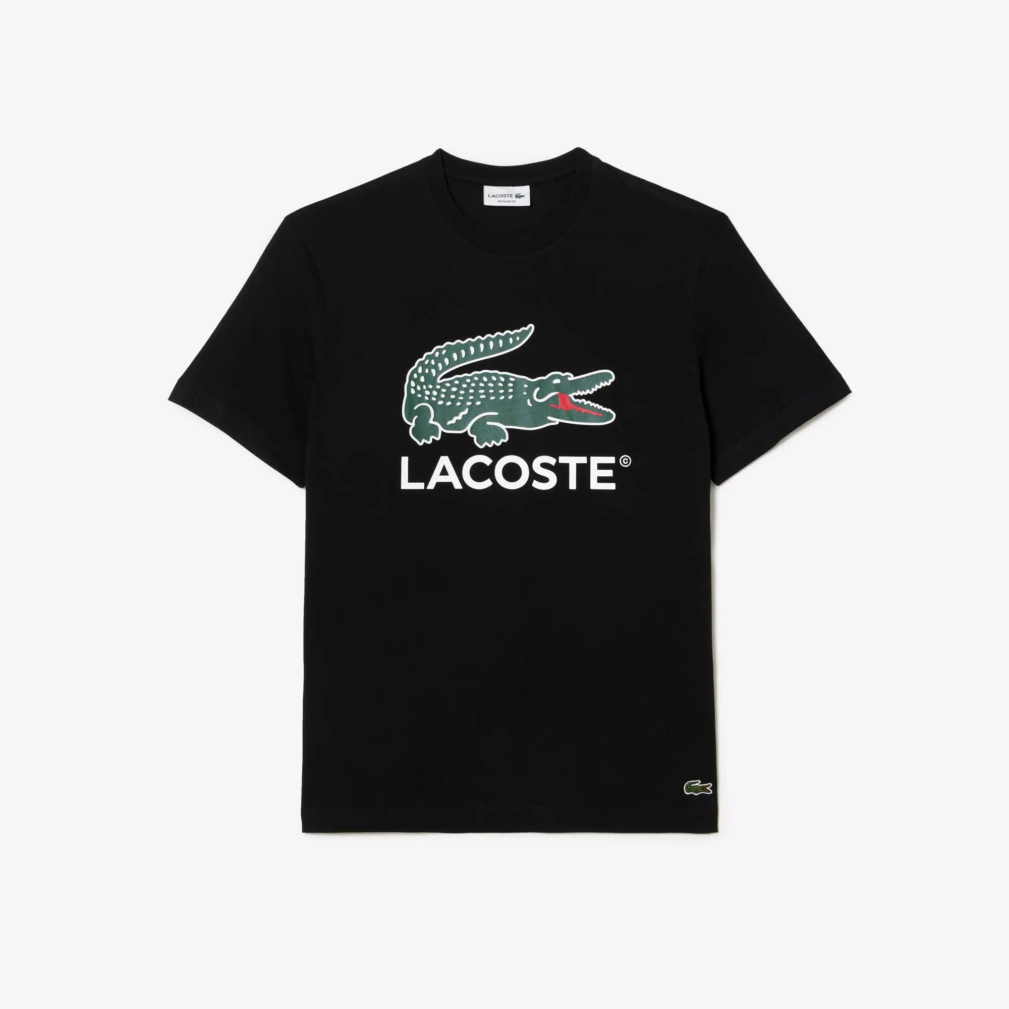 Lacoste Cotton Jersey Signature Print T-shirt. 2