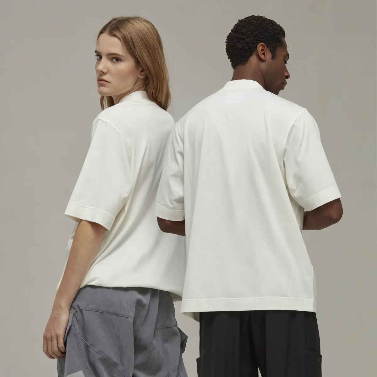 Adidas Y-3 Half-Zip Short Sleeve Tee. 3