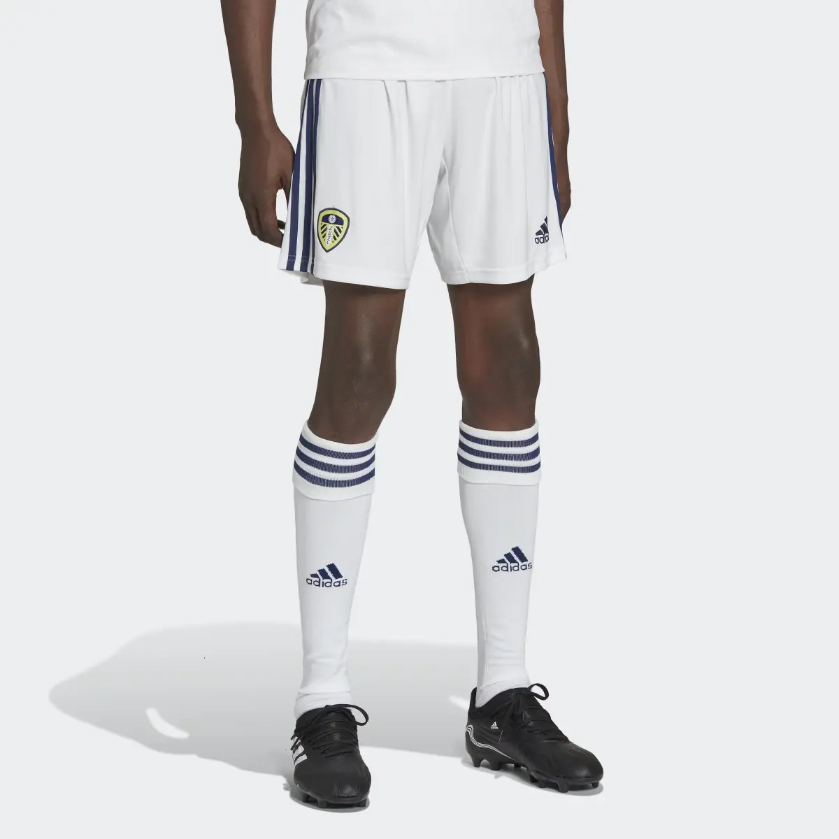 Adidas Leeds United FC 22/23 Home Shorts. 1