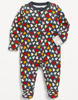 Unisex Sleep & Play 2-Way-Zip Footed One-Piece for Baby multi