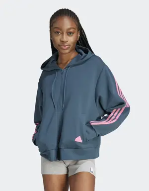 Adidas Veste à capuche zippée à 3 bandes Future Icons. 2