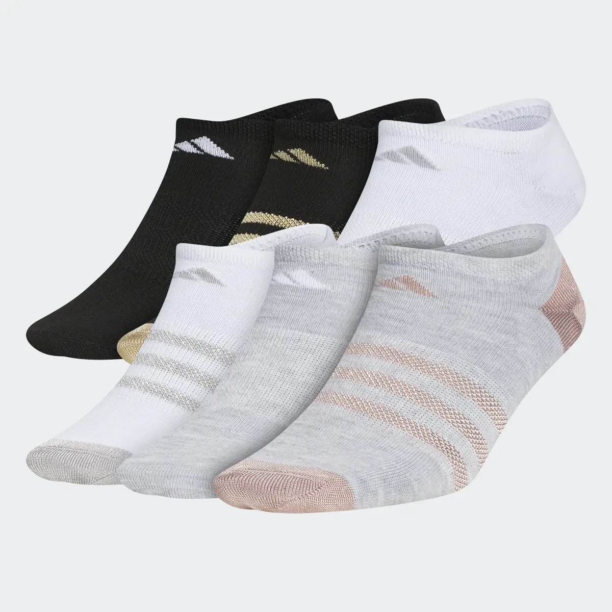 Adidas Superlite No-Show Socks 6 Pairs. 2