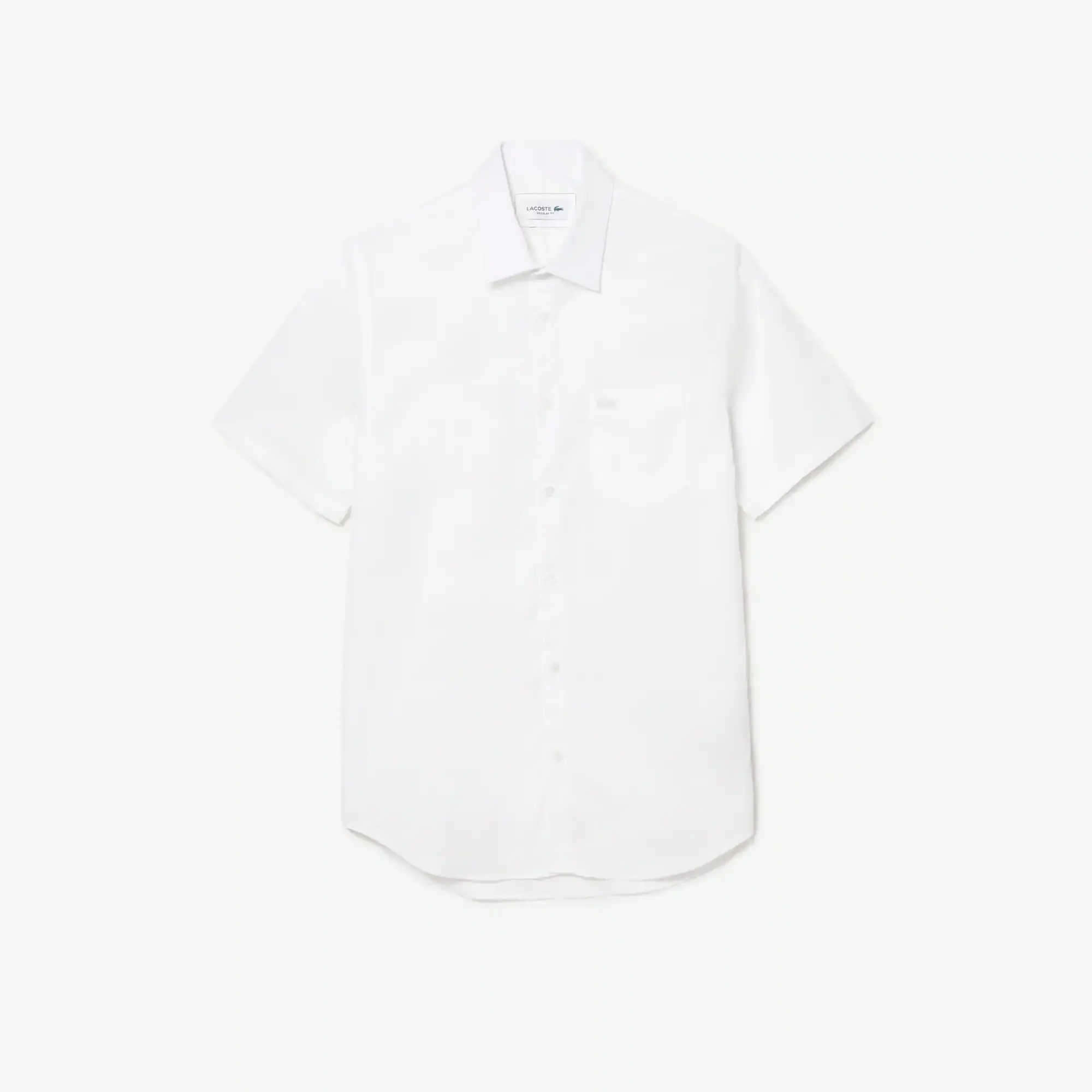 Lacoste Men's Regular Fit Solid Cotton Shirt. 2