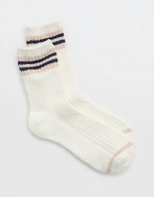 American Eagle Everyday Striped Crew Socks. 1