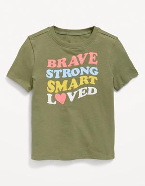 Old Navy Unisex Graphic T-Shirt for Toddler brown