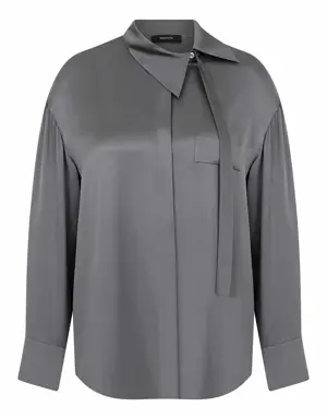 Elegant Solid Shirt - 4 / DARK GREY