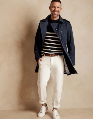 Water-Resistant Trench Coat blue