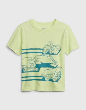 Gap Toddler 100% Organic Cotton Mix and Match Graphic T-Shirt yellow