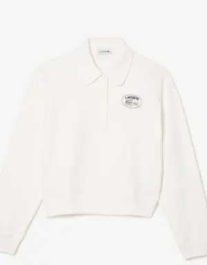 Women's Embroidered Polo Sweatshirt