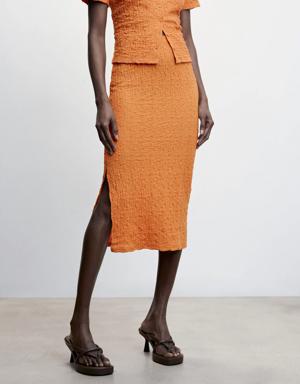 Open textured skirt