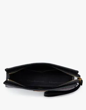 Morgan Winter Blooms Embossed Gussetted Wristlet