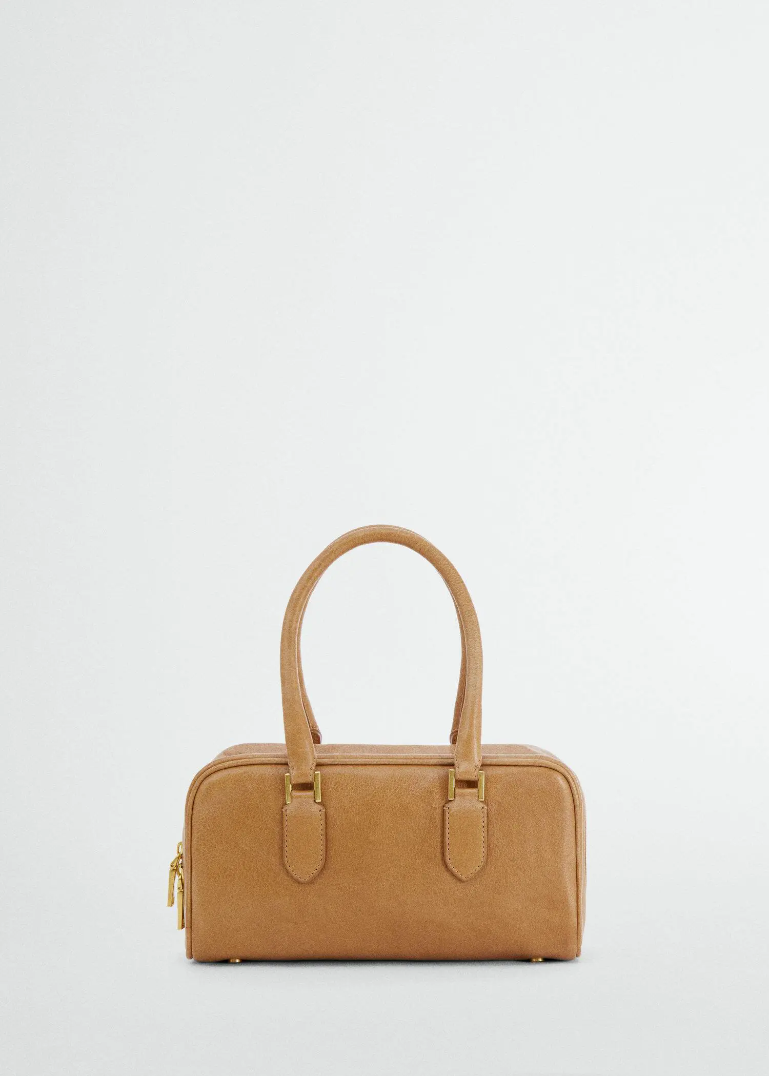 Mango Rectangular leather handbag. 2