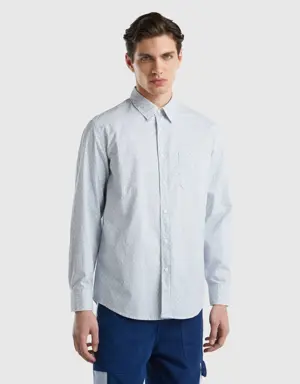 patterned shirt in lightweight cotton