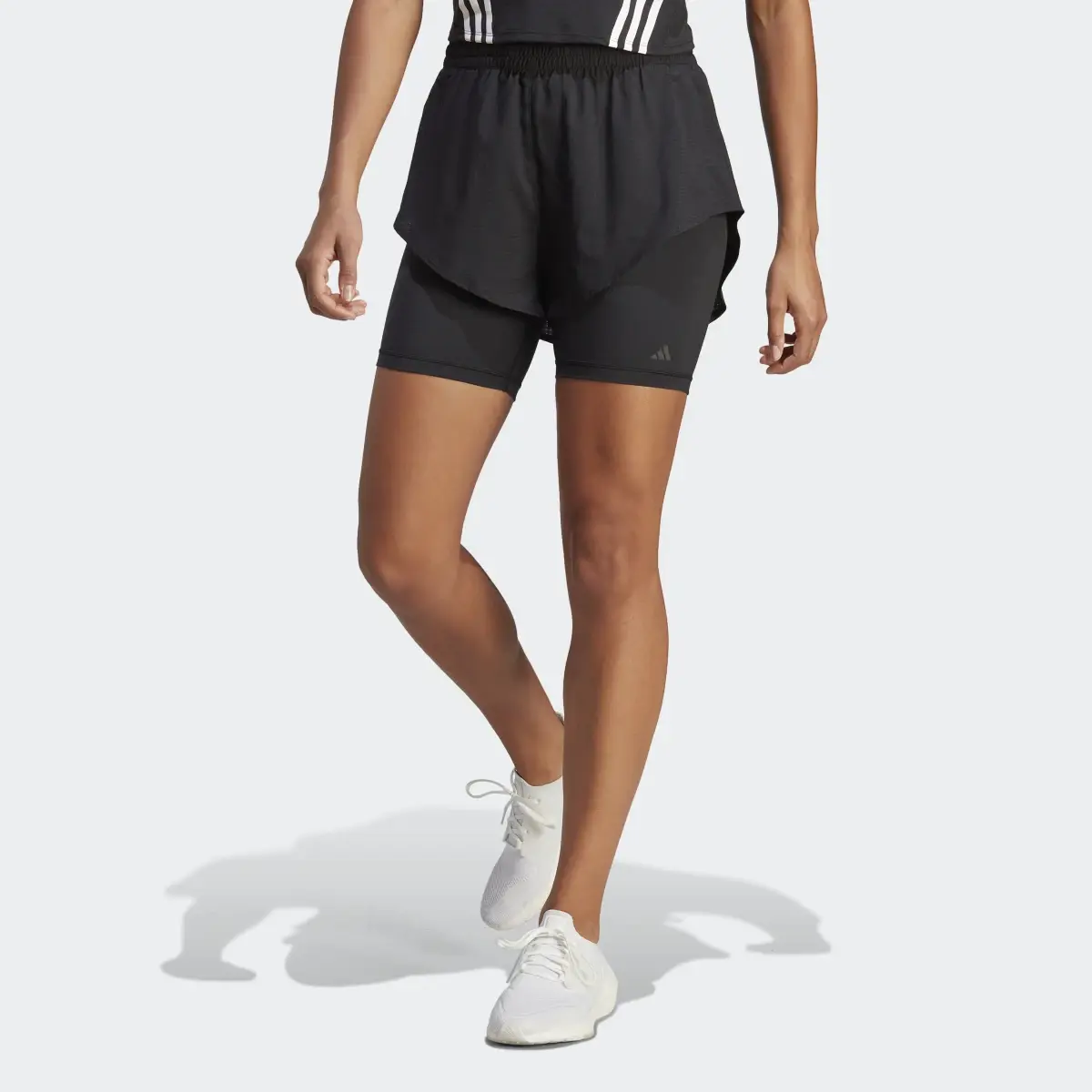 Adidas Shorts de Entrenamiento HEAT.RDY HIIT 2 en 1. 1
