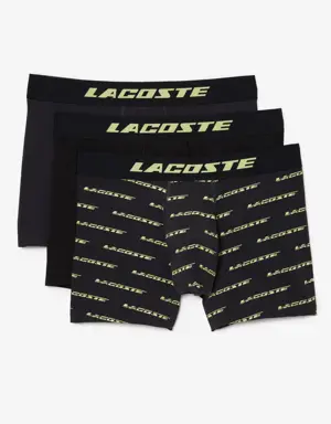Lacoste Men’s 3-pack Lacoste Microfiber Print Trunks