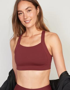 Old Navy High Support PowerSoft Sports Bra for Women XS-XXL red