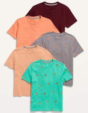 Old Navy Softest Graphic T-Shirt 5-Pack for Boys yellow