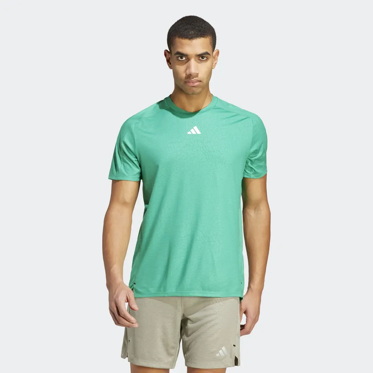 Adidas Workout PU Print Tee. 2