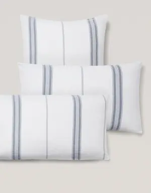 Striped texture cotton pillowcase 45x110cm