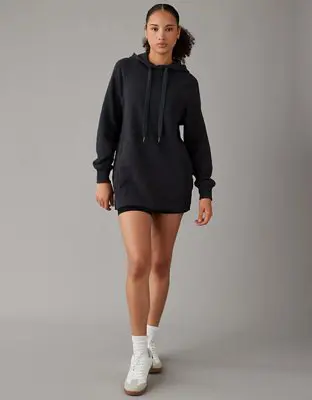 American Eagle Fleece Hoodie Dress. 1