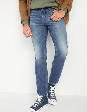 Wow Athletic Taper Non-Stretch Jeans for Men blue