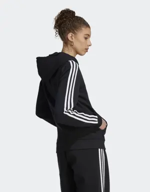 Essentials 3-Stripes Full-Zip Fleece Hoodie