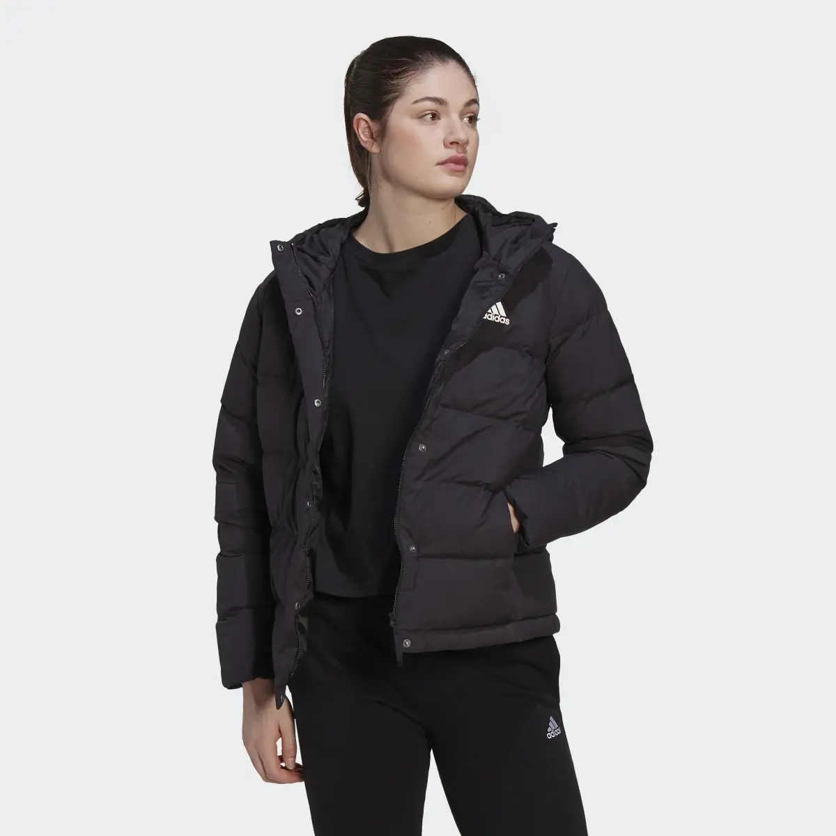 Adidas Helionic Hooded Down Jacket. 2