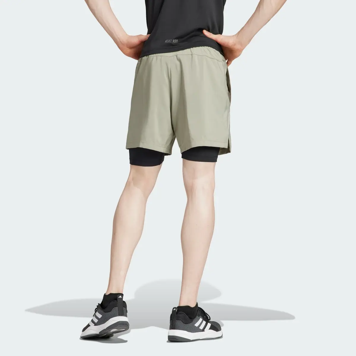 Adidas Gym+ Training 2-in-1 Shorts. 2