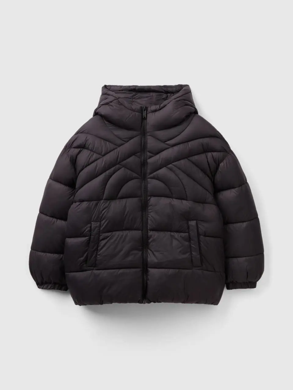 Benetton short padded jacket with recycled wadding. 1